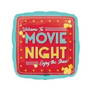 Movie Night Helium Balloon